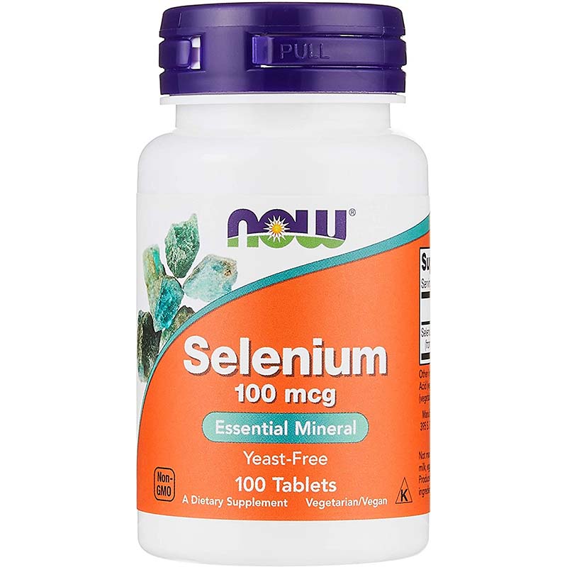 NOW Selenium, Селен 100 мкг - 100 таблеток