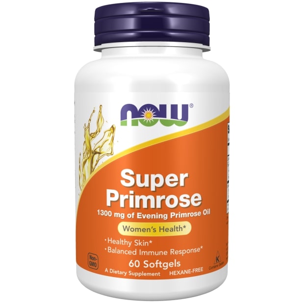 NOW Primrose Oil Super, Примула Вечерняя Масло 1300 мг - 60 желатиновых капсул