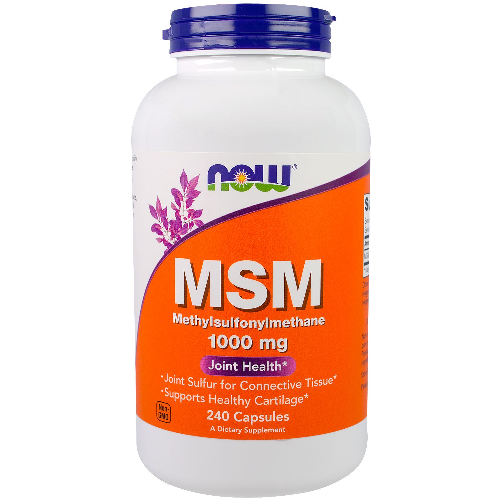 NOW MSM, МСМ Метилсульфонилметан 1000 мг - 240 капсул