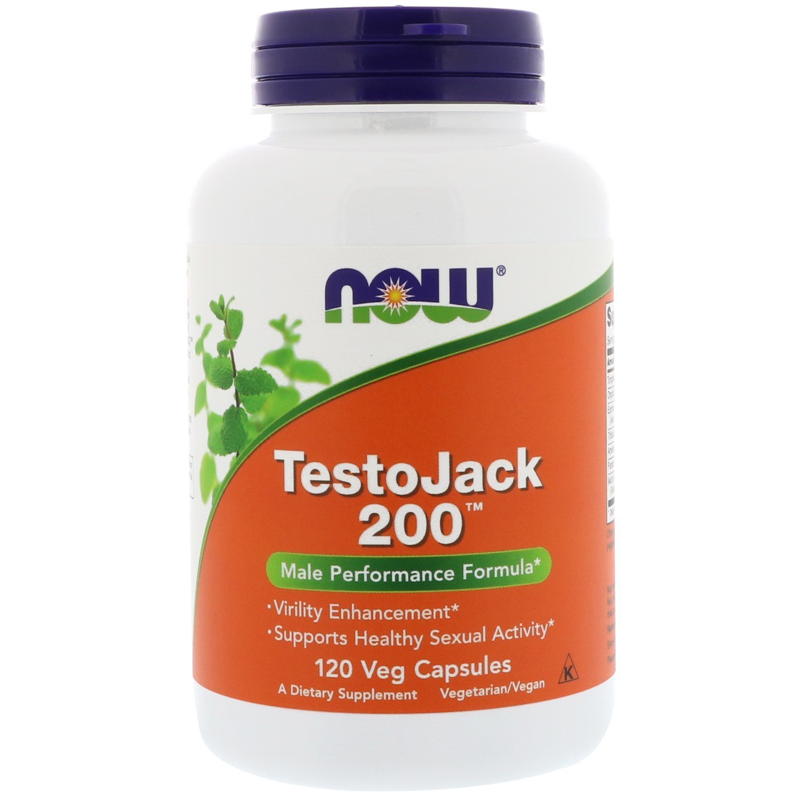 NOW TestoJack 200, Тонгкат Али, Малазийский Женьшень, Комплекс 200 мг - 120 капсул
