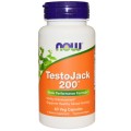 TestoJack 200, Тонгкат Али, Малазийский Женьшень, Комплекс 200 мг - 60 капсул