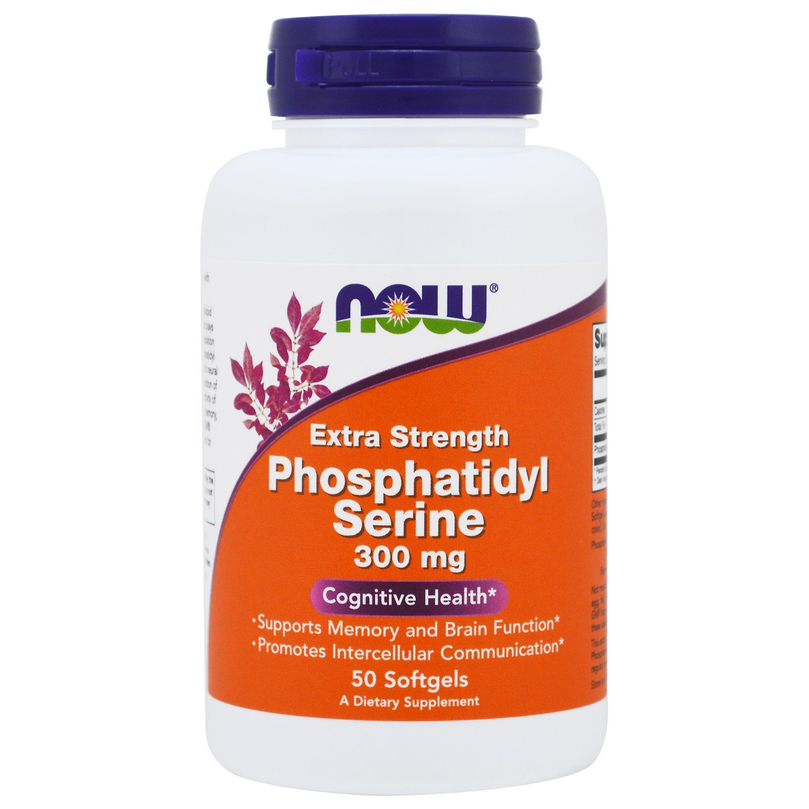 NOW Phosphatidyl Serine Extra, Фосфатидил Серин Экстра 300 мг - 50 капсул