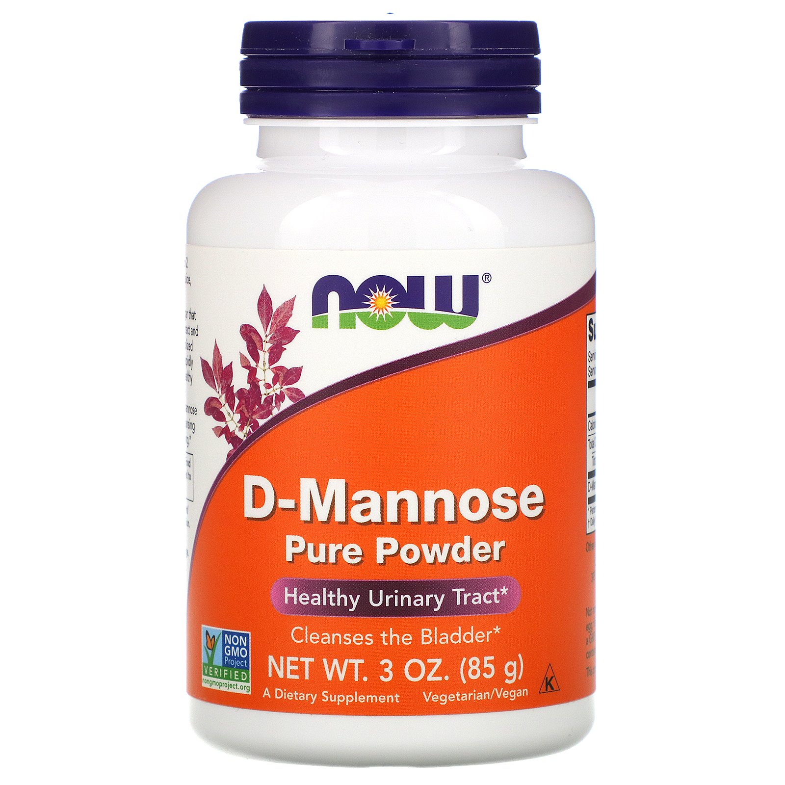 NOW D-Mannose Powder, D-Манноза Порошок - 85 г