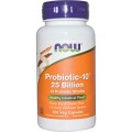NOW Probiotic-10, Пробиотик 25 Миллиардов - 100 вегетарианских капсул
