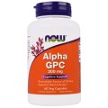 NOW Alpha GPC, L-Альфа-Глицерофосфохолин 300 мг - 60 вегетарианских капсул