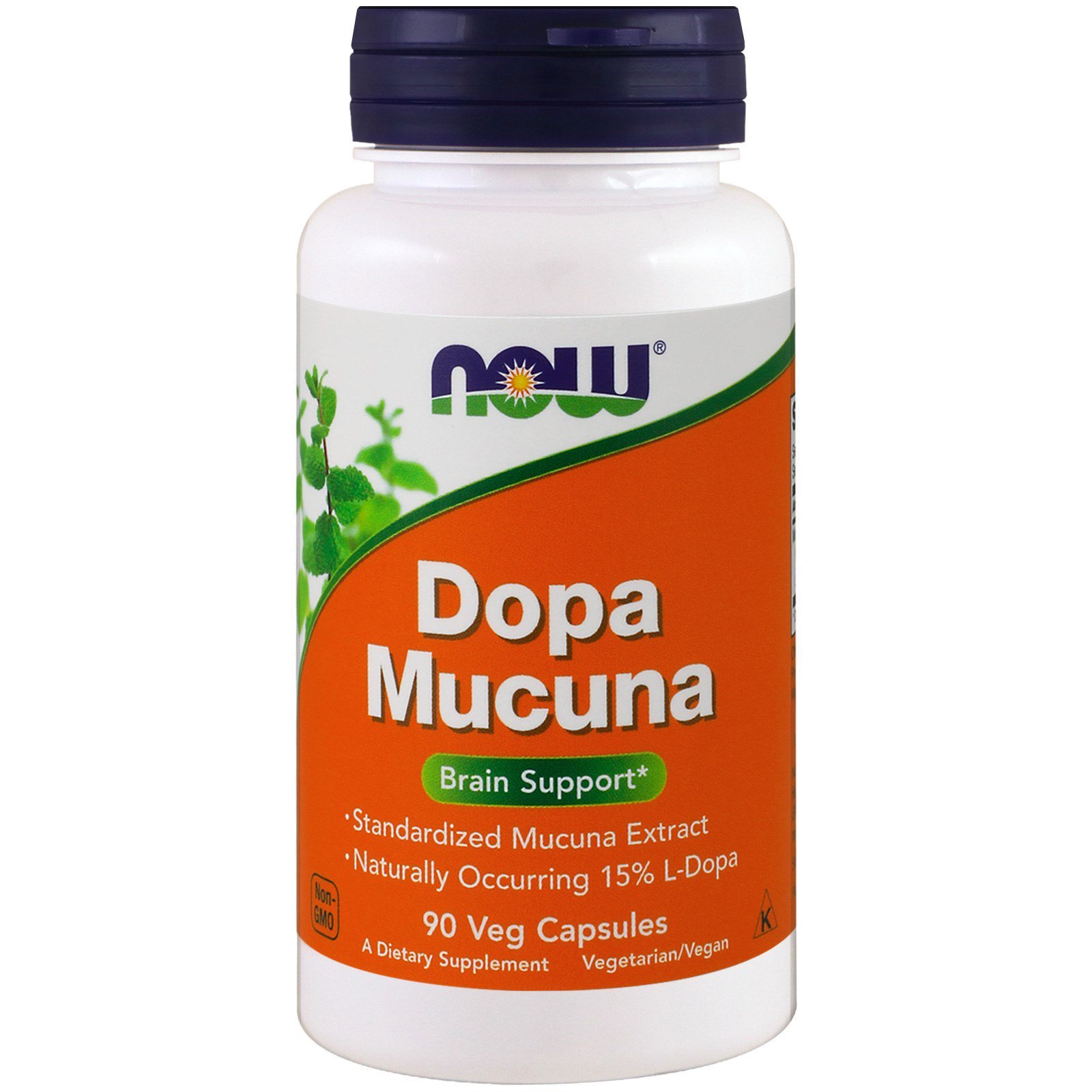 NOW Dopa Mucuna, Допа Мукуна - 90 капсул