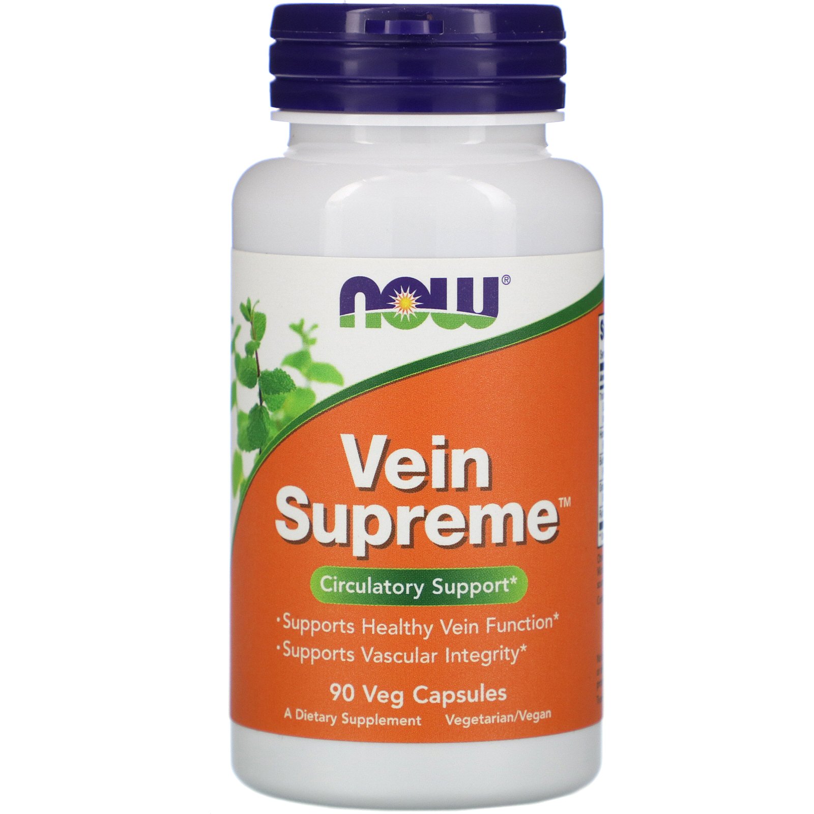 NOW Vein Supreme, Комплекс для Вен и Сосудистой Системы - 90 капсул