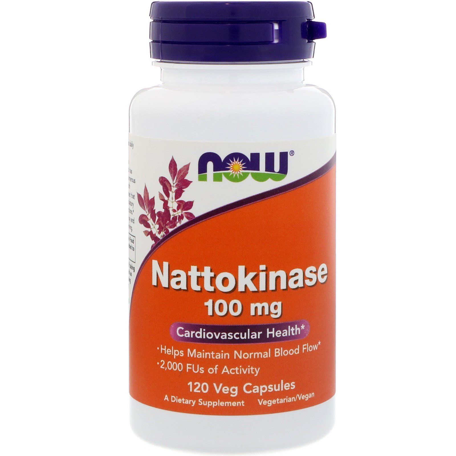 NOW Nattokinase, Наттокиназа 100 мг - 120 капсул