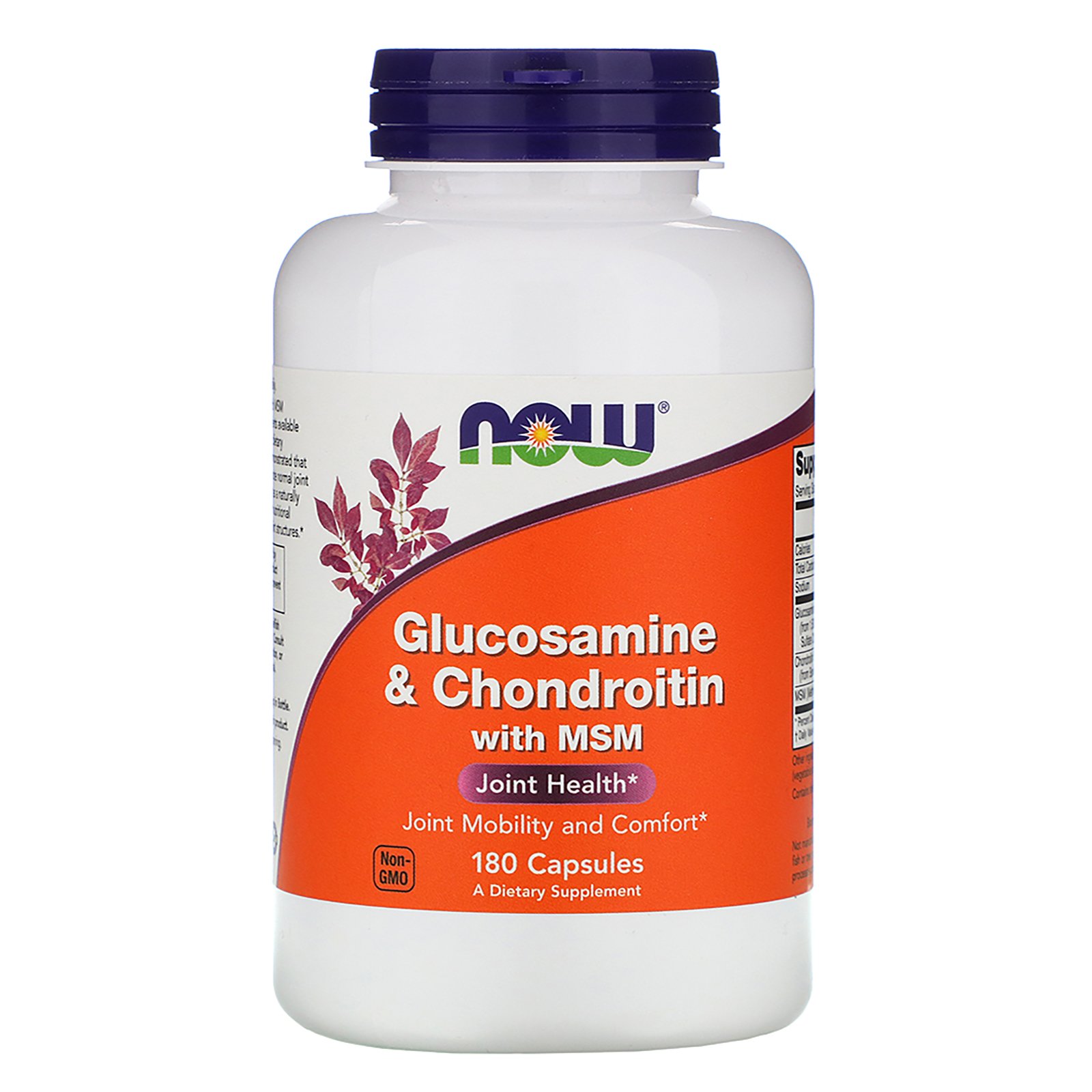 NOW Glucosamine & Chondroitin with MSM, Глюкозамин и Хондроитин с МСМ - 180 капсул
