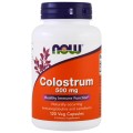NOW Colostrum, Колострум, Молозиво 500 мг - 120 вегетарианских капсул