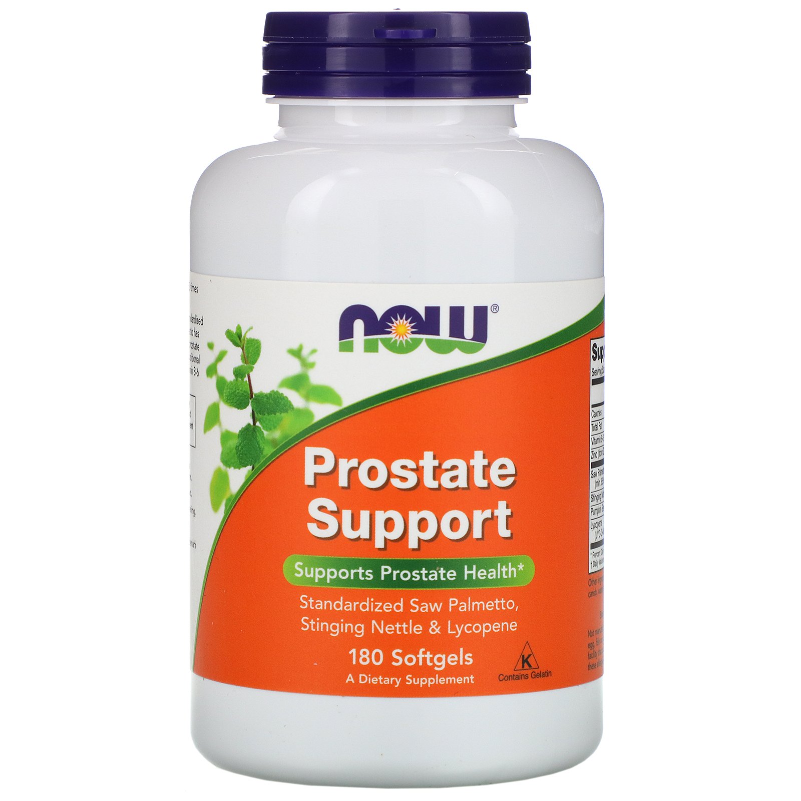 NOW Prostate Support, Поддержка Предстательной Железы - 180 желатиновых капсул