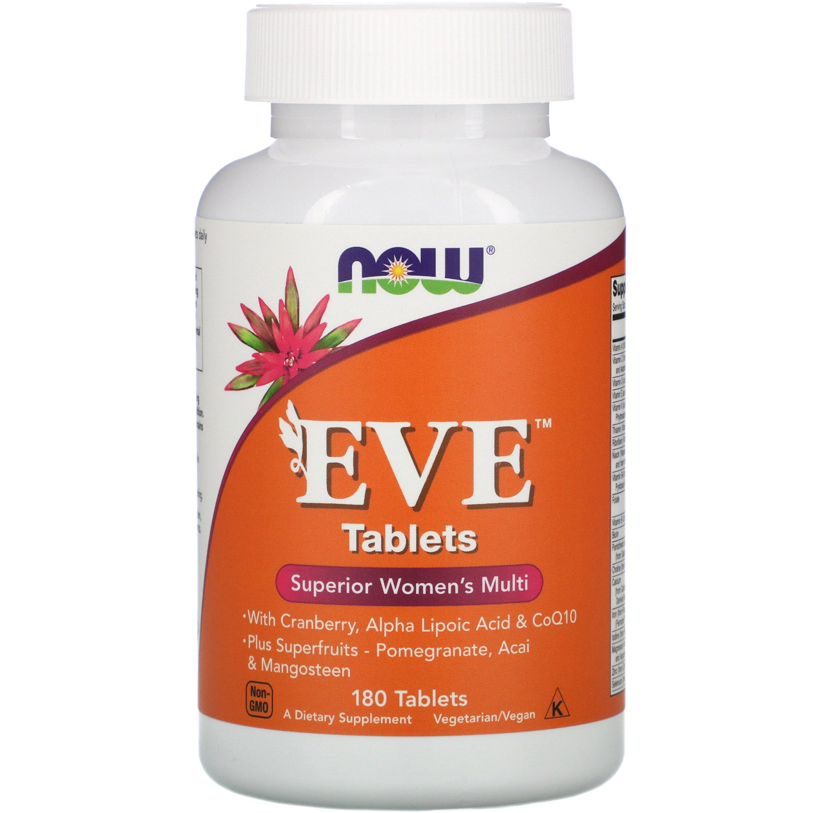 NOW Eve, Ева, Витамины и Минералы для Женщин (с Железом) - 180 таблеток