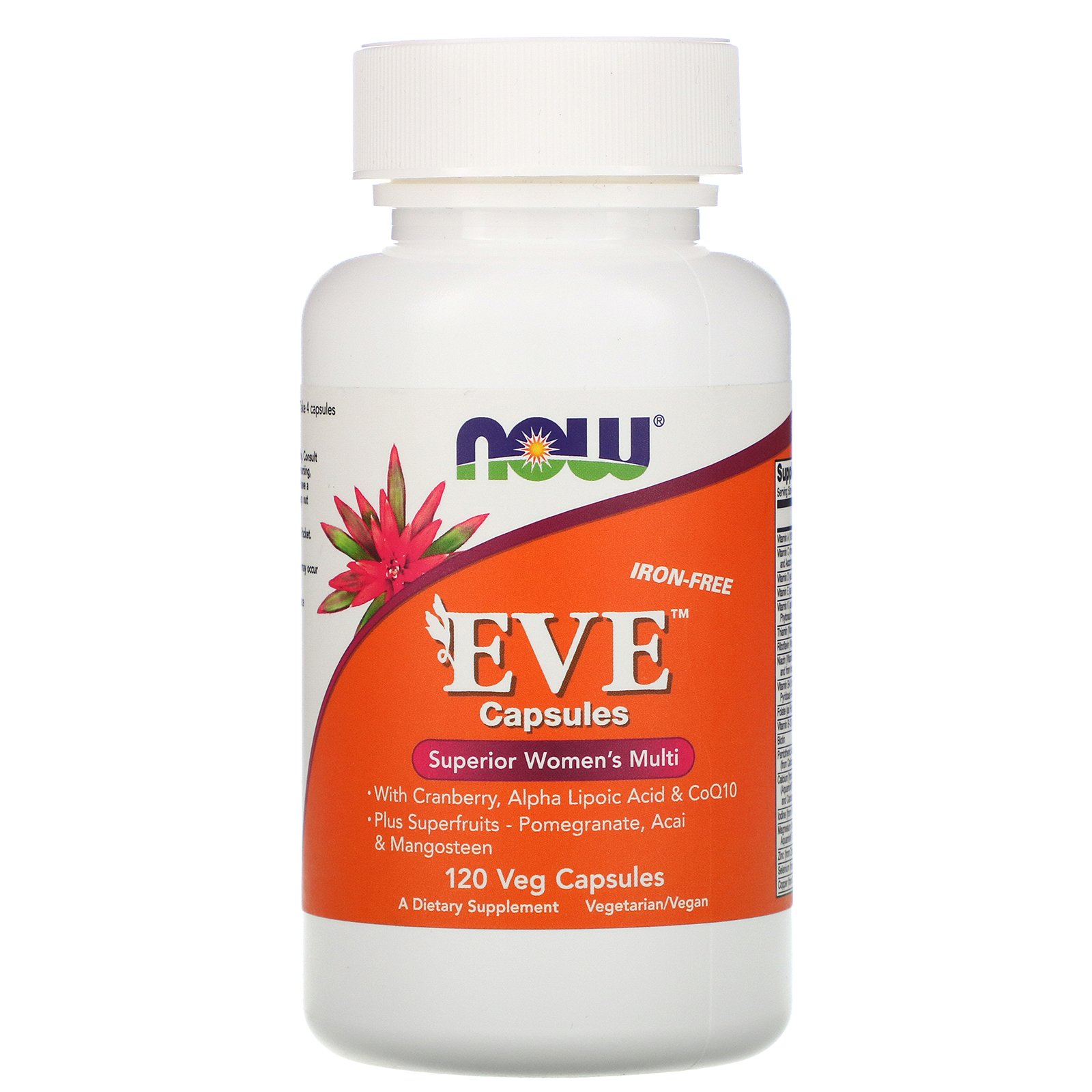 NOW Eve, Ева, Витамины и Минералы для Женщин (без Железа) - 120 капсул