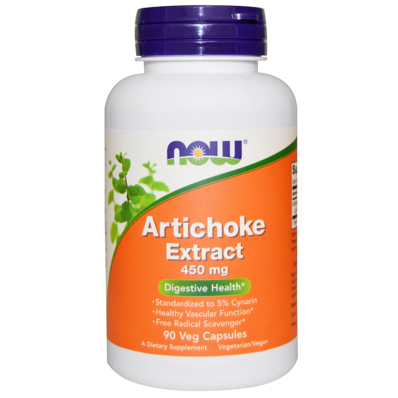 NOW Artichoke Extract, Артишок Экстракт 450 мг - 90 капсул