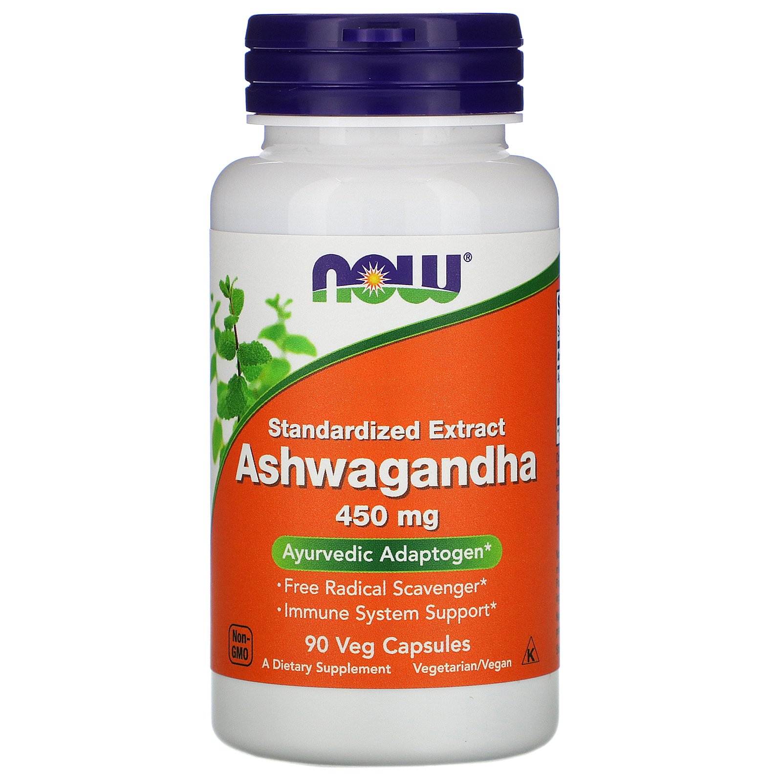 Ashwagandha, Ашваганда Экстракт, 450 мг - 90 капсул