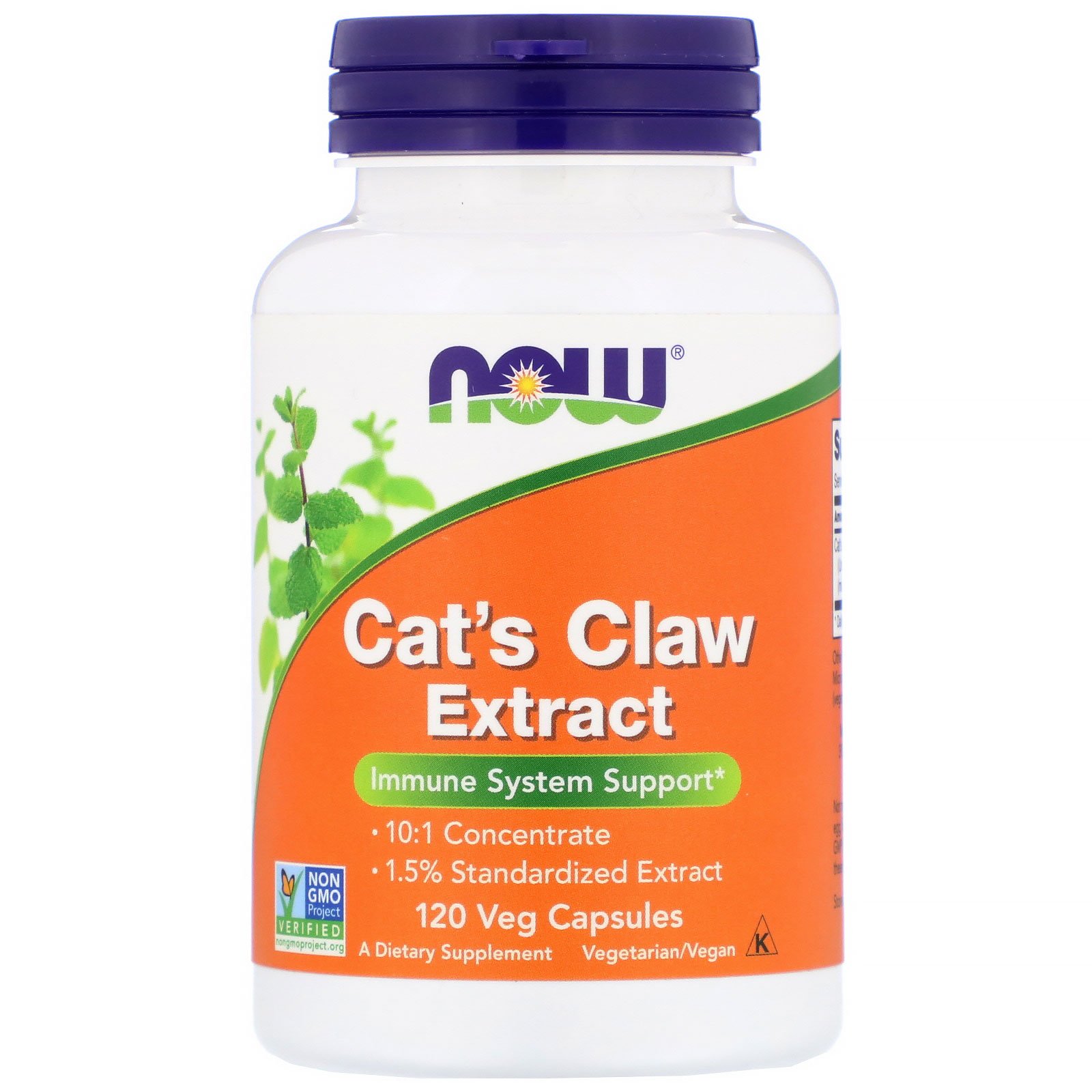 NOW Cat's Claw Extract, Кошачий Коготь Экстракт 334 мг - 120 капсул