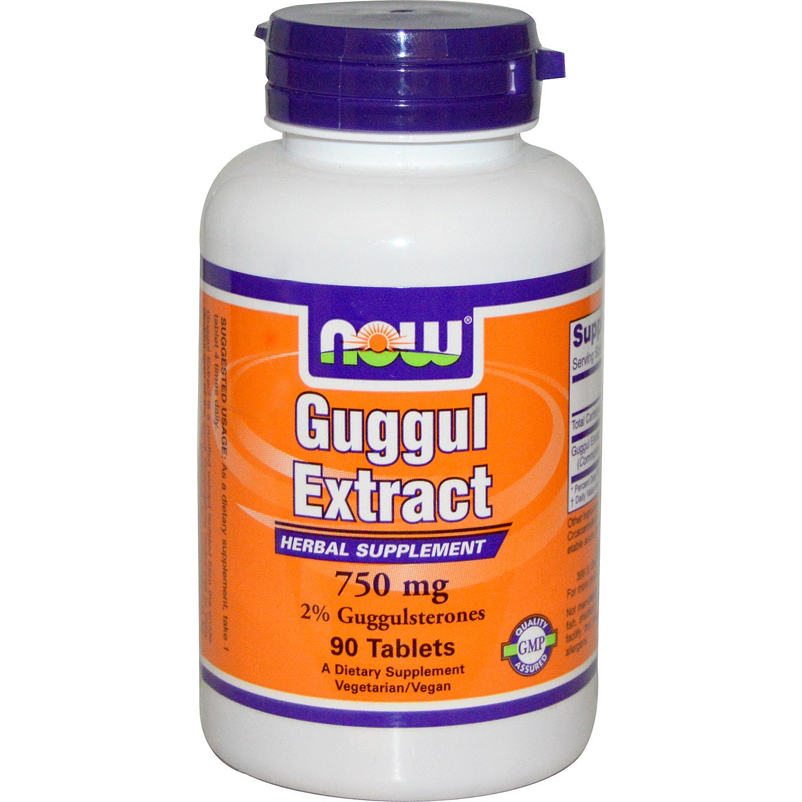 NOW Guggul, Гуггул Экстракт 750 мг - 90 таблеток