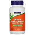 NOW Willow Bark Extract, Кора Ивы Экстракт 400 мг - 100 капсул