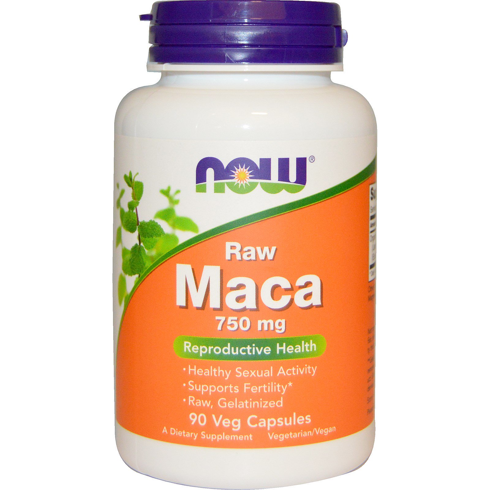 NOW Maca, Мака Перуанская 750 мг - 90 капсул