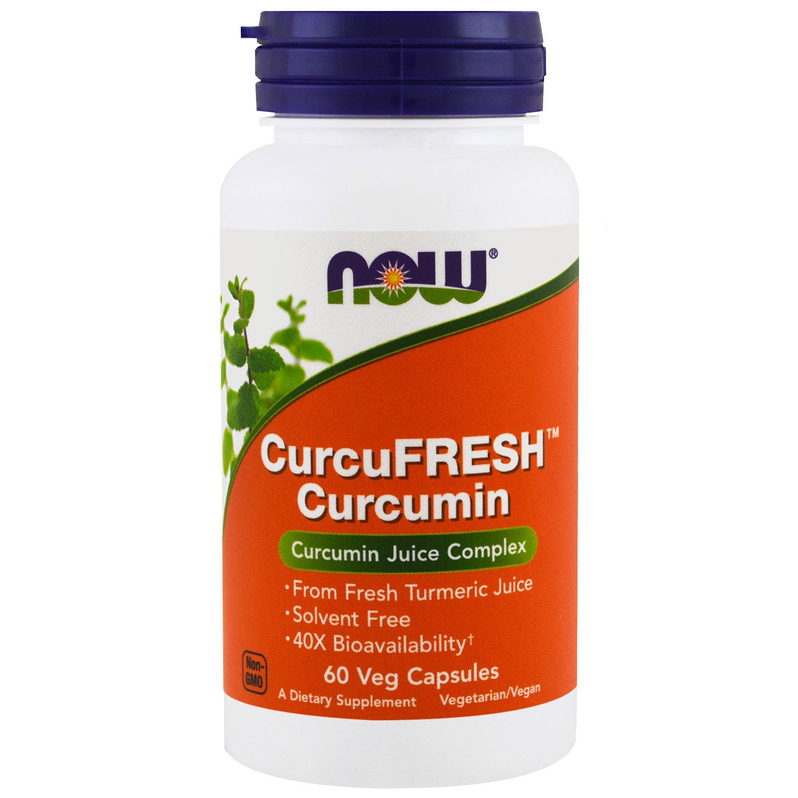 NOW Curcumin CurcuFresh, Куркумин Повышенной Биодоступности 500 мг - 60 капсул