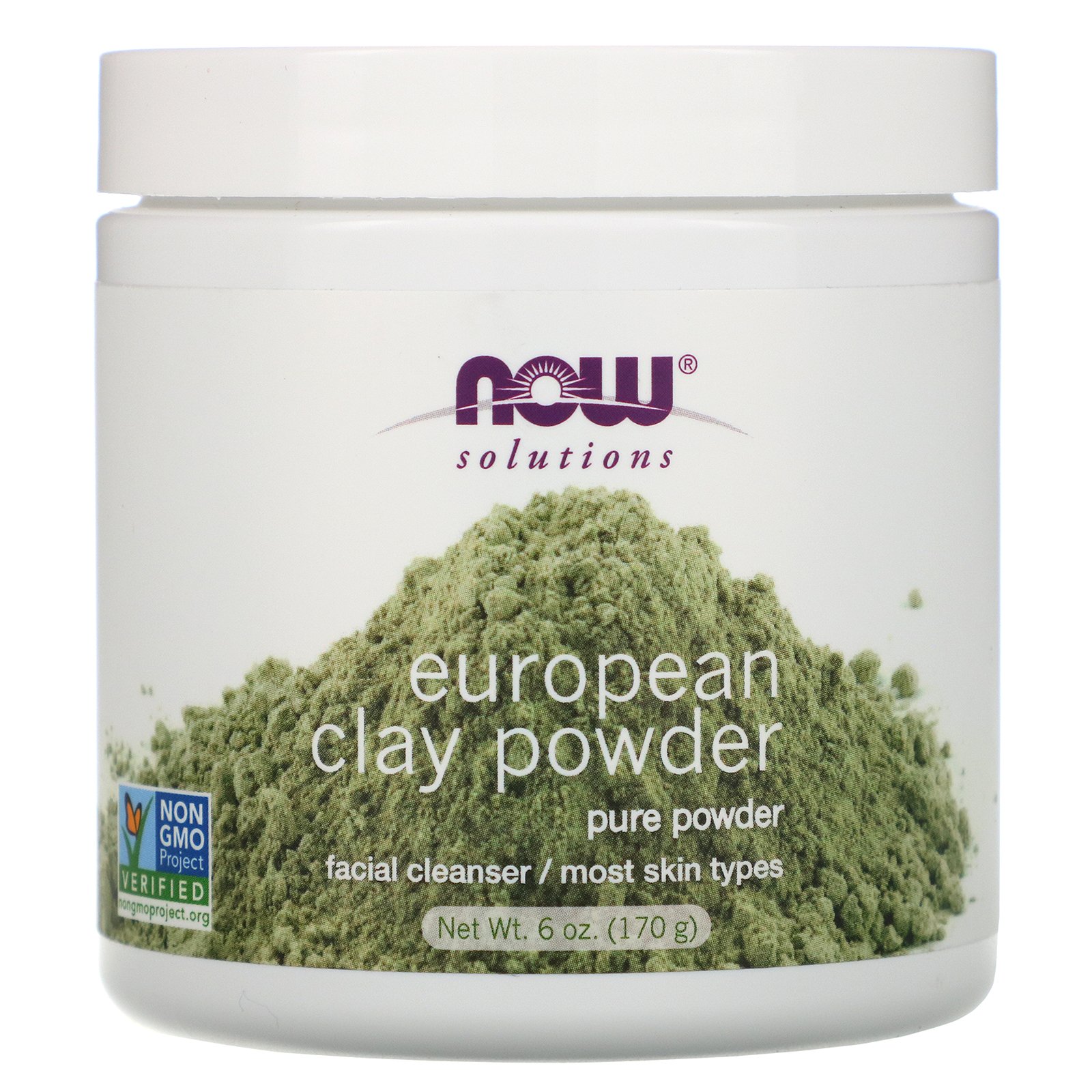 NOW Clay Powder European, Европейская Глина Порошок - 170 г
