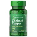 Chelated Copper, Медь в Хелатной форме 2 мг - 100 таблеток