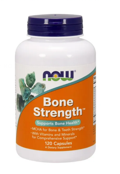 NOW Bone Strength, Крепкие Кости, Минералы и Витамины - 120 капсул