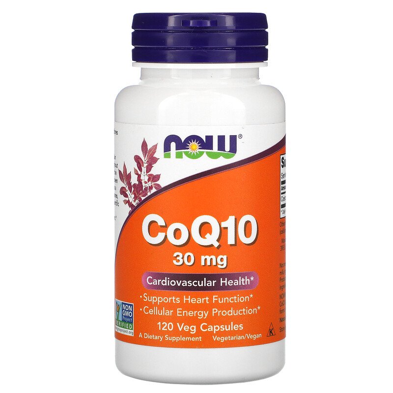 NOW Q10 Coenzyme, Кофермент Q10 30 мг - 120 капсул